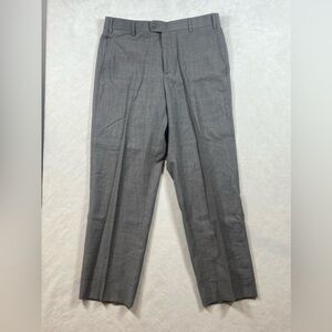 Zanella Made in Italy 33W 29L 100% Wool Check Plaid Lux Dress Pants